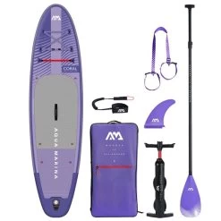 Aqua Marina Coral 10.2 SUP Komplett Set Ausblasbares Stand Up Paddle Board Night-fade