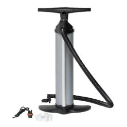 Bravo 110 Double Single Handpumpe Aluminium Pumpe Mit Manometer 2x2,5 Liter Grau