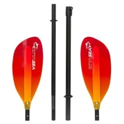 ExtaSea Pro-XL Carbon Vario Doppelpaddel | 220-240cm | 4-teilig | Red-yellow -Bootsladen extasea pro xl carbon vario doppelpaddel 220 240cm 4 teilig red yellow 1