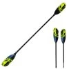 ExtaSea Tour Vario Fiberglas Doppelpaddel | 220-240cm | 2-teilig | Schwarz-lime -Bootsladen extasea tour vario fiberglas doppelpaddel 220 240cm 2 teilig schwarz lime